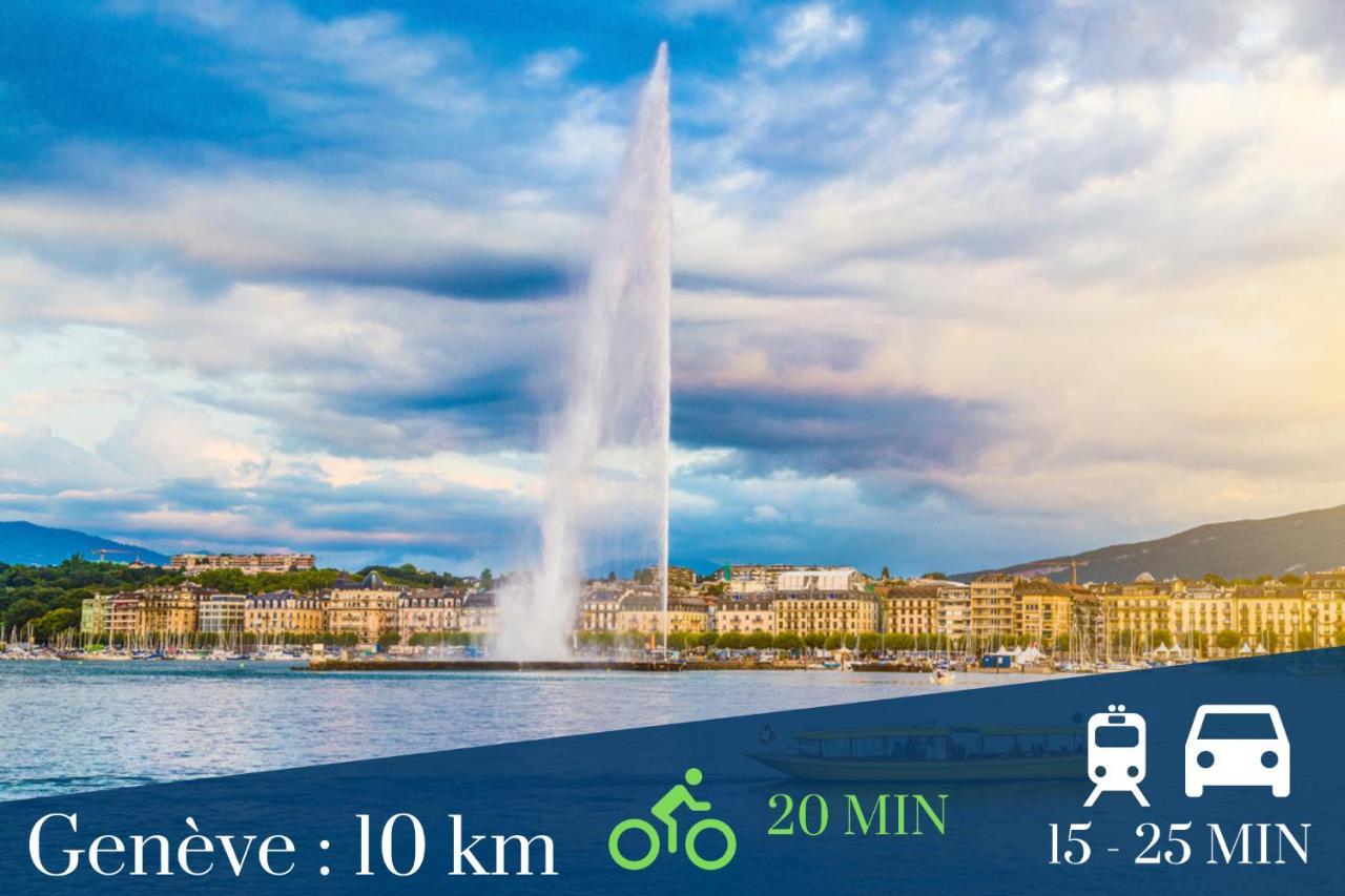 Homey Coloc Goodlife - Colocation Moderne - Chambres Privees - Wifi Et Netflix - Au Pied Du Tram Pour Geneve Ambilly Esterno foto