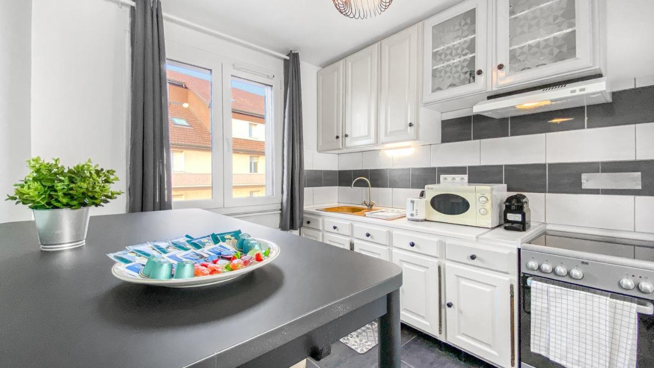 Homey Coloc Goodlife - Colocation Moderne - Chambres Privees - Wifi Et Netflix - Au Pied Du Tram Pour Geneve Ambilly Esterno foto