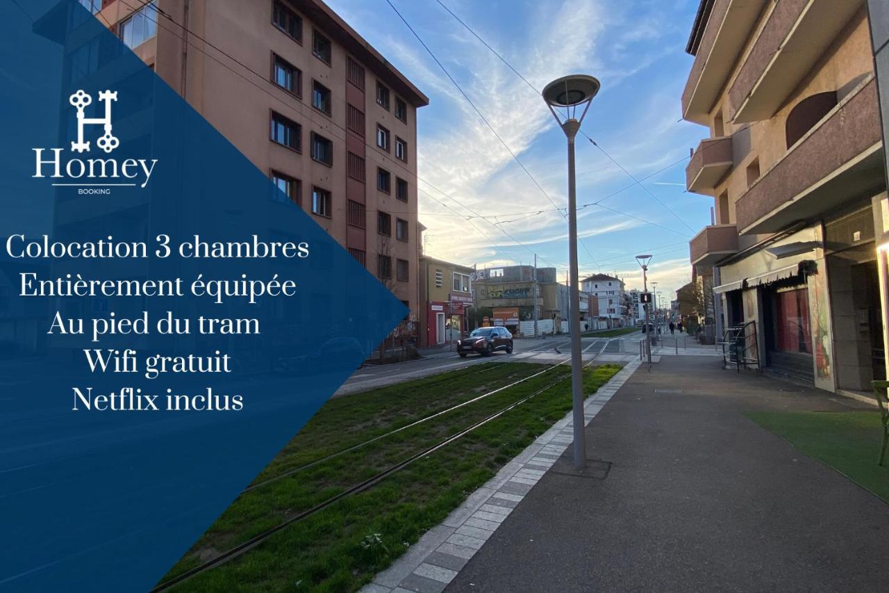 Homey Coloc Goodlife - Colocation Moderne - Chambres Privees - Wifi Et Netflix - Au Pied Du Tram Pour Geneve Ambilly Esterno foto